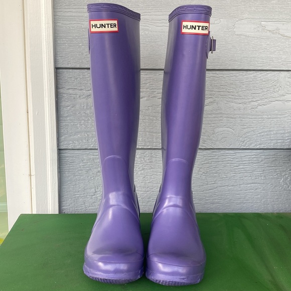 Hunter Purple Rain Boot Women’s size 5m / 6f - Picture 2 of 16